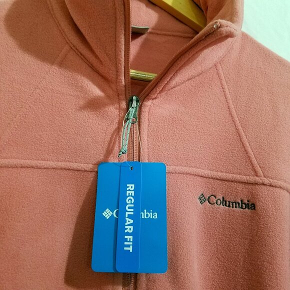 Columbia Women’s Fast Trek II Softshell Fleece Jacket – Size Large, Pink, New - Picture 9 of 15